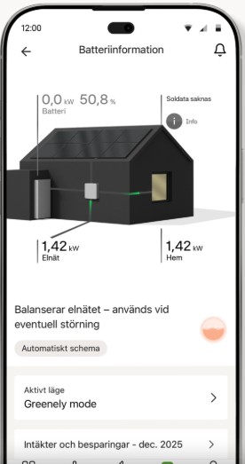 Greenely app skärmbild 2