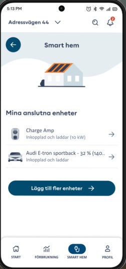 Bixia app skärmbild 1