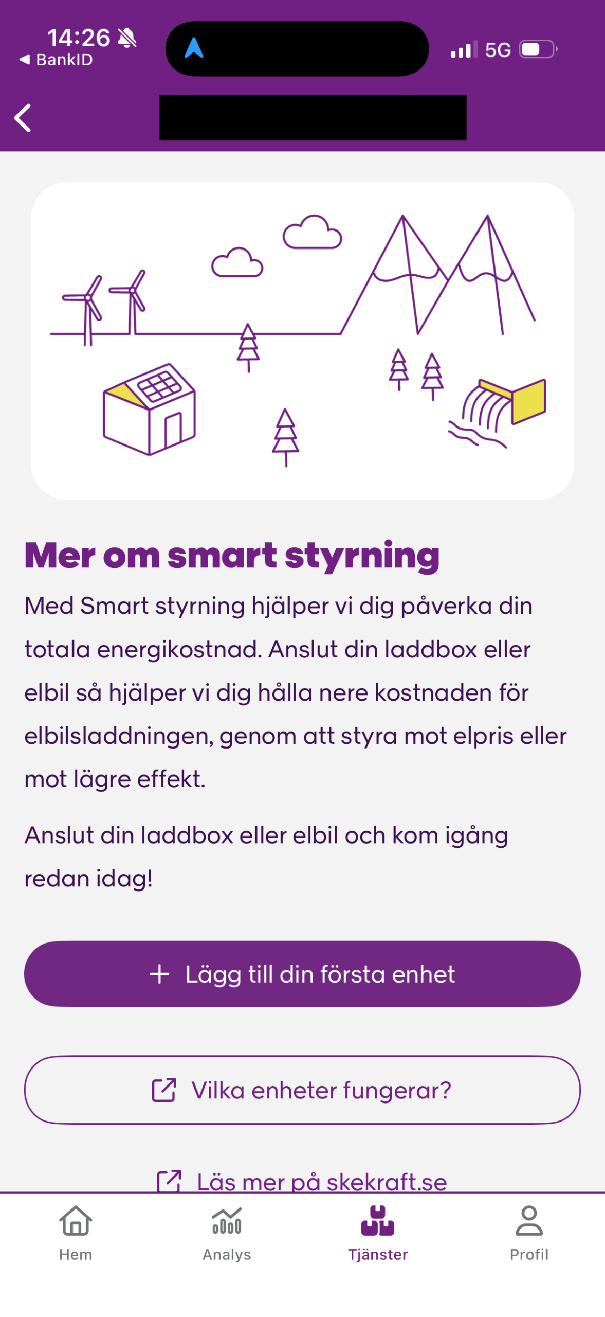 Skellefteå Kraft app skärmbild 4