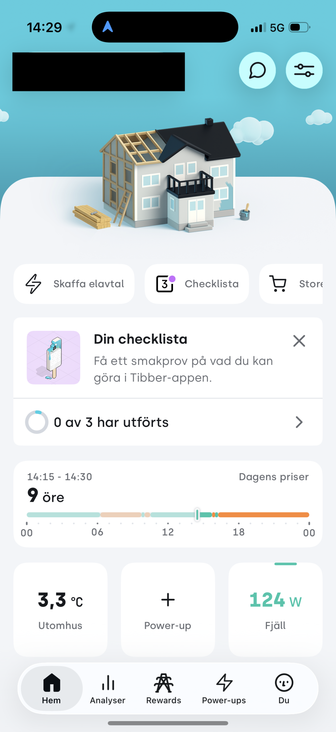 Tibber app skärmbild 1